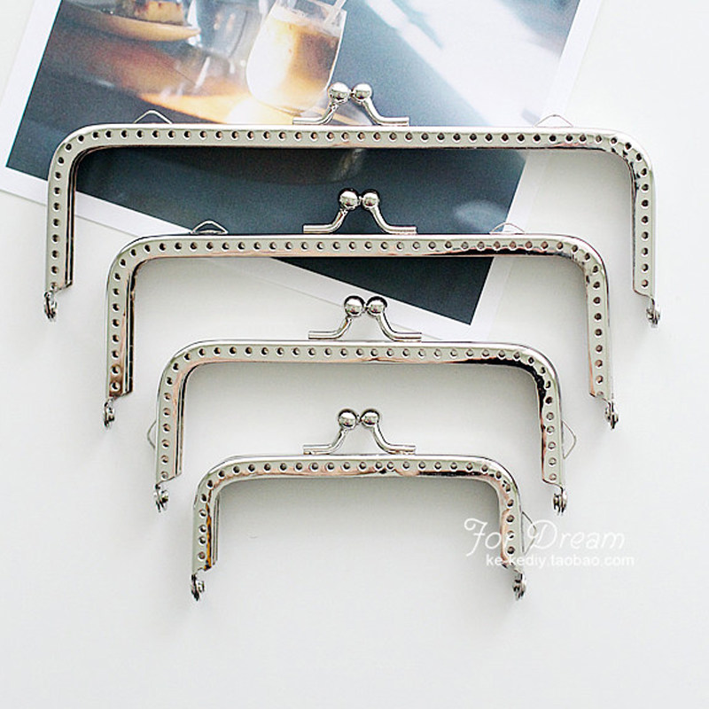 diy手工包包配件 12款银色光面基础款半圆方形弧形口金/包,淘宝优惠券,粉丝福利购,淘宝优惠卷