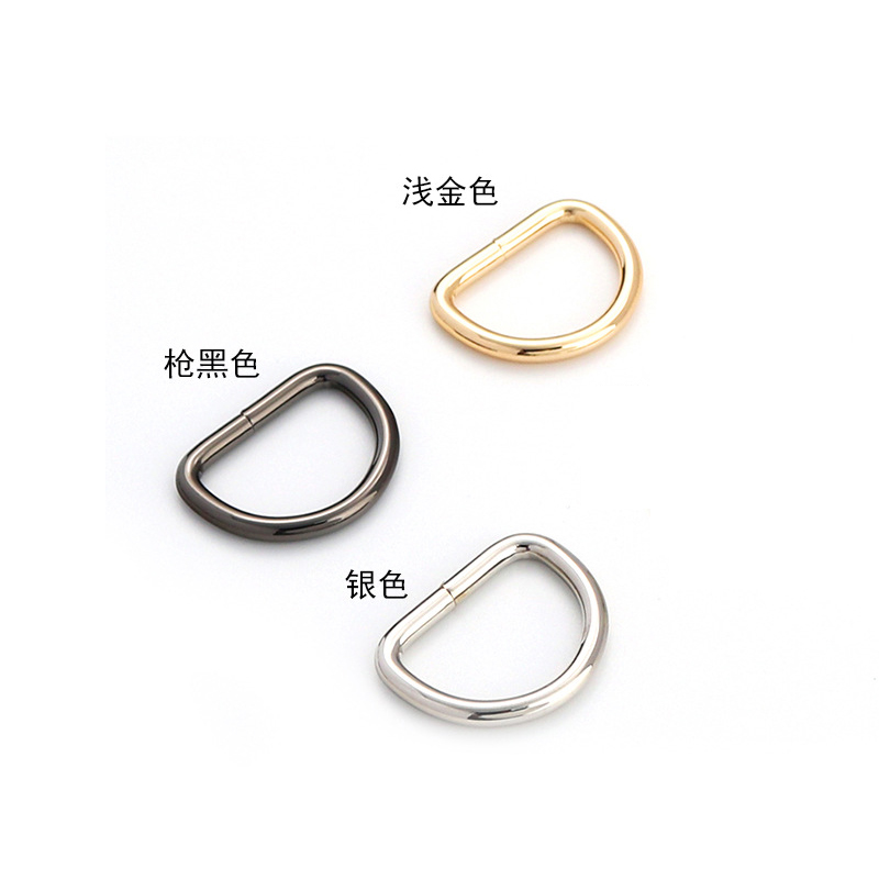 可可家外贸出口高档质感箱包扣五金D扣/口扣/日扣狗扣不褪色 - 图2