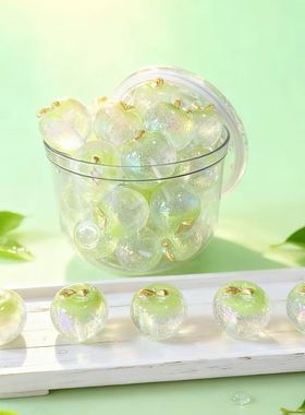 精品电镀夜光大苹果桌面摆件装饰