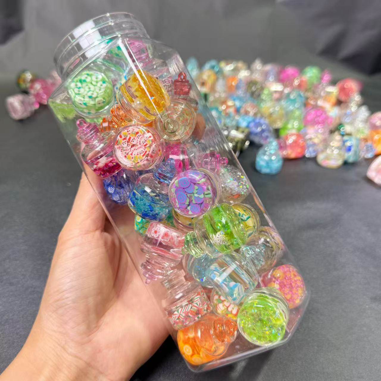 夜光透明荧光玻璃许愿漂流瓶阿拉瓶树脂diy配件装饰摆件,淘宝优惠券,粉丝福利购,淘宝优惠卷