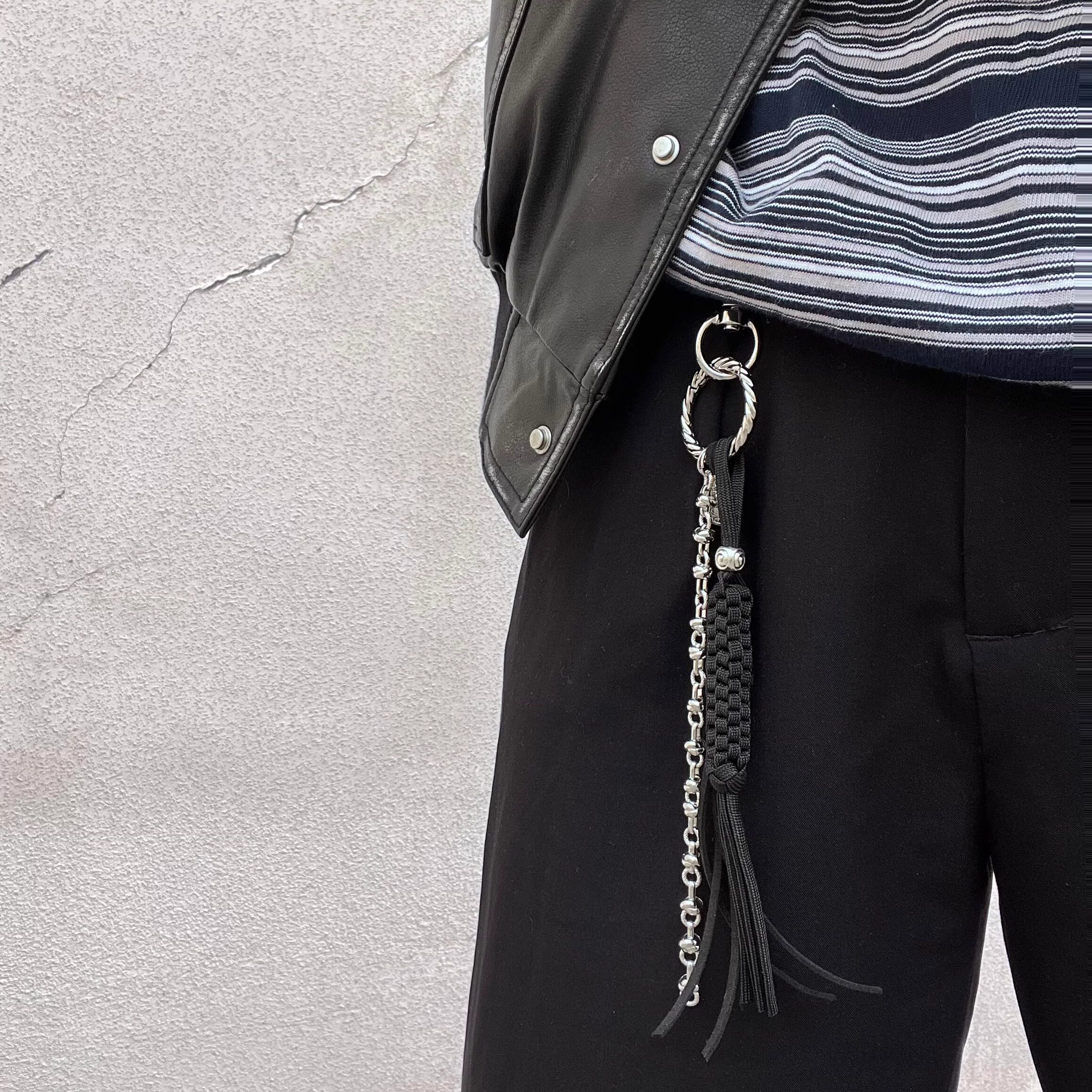 cleanfit原创手工串珠编织裤链挂饰配件腰间饰品挂饰金属质感配饰