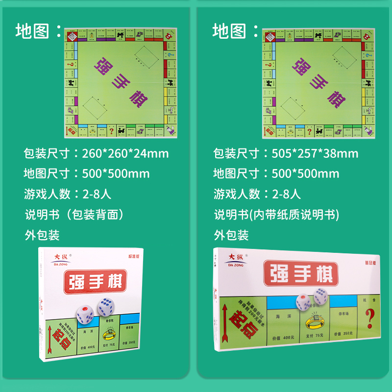 大号富翁游戏棋成人小学生桌游80后怀旧亲子益智强手棋儿童经典版,淘宝优惠券,粉丝福利购,淘宝优惠卷