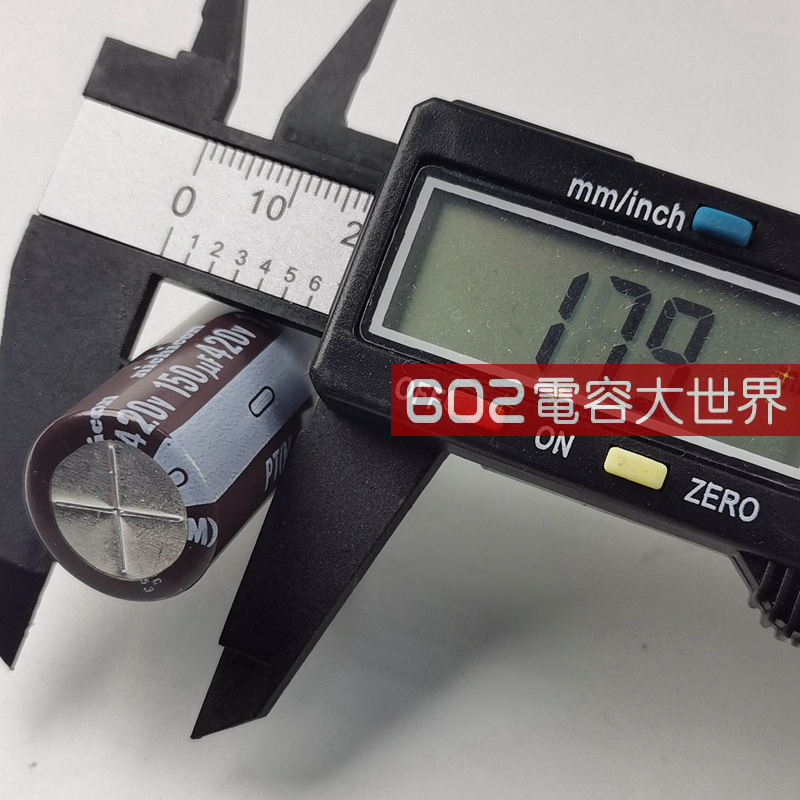 420v150uf 400V尼吉康PT直流滤波充电cpu铝电解电容器18*40长寿命