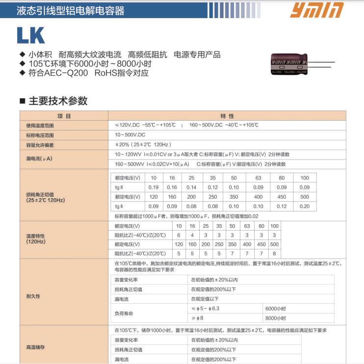 50只80v150uf100v永铭YMin铝电解电容器代63v120uf 滤波高频10*16 - 图0