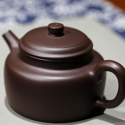现货德钟原矿珍藏紫泥紫砂名家孔祥生纯全手工正宗宜兴紫砂壶光素 - 图1