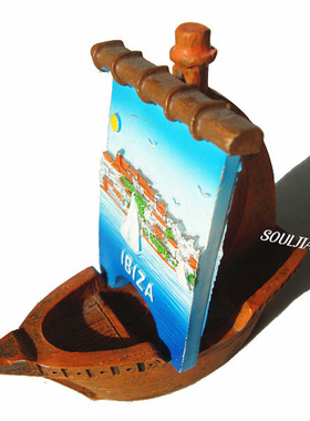 西班牙建筑风景帆船旅游纪念品