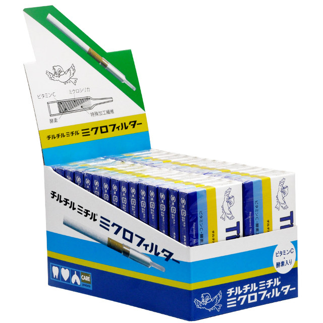 Japan imported Tiltil Mitil bird cigarette holder small bird cigarette holder blue bird cigarette holder 10 pieces (original flavor