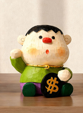 胖虎轻奢玄关潮玩手办摆件乔迁新