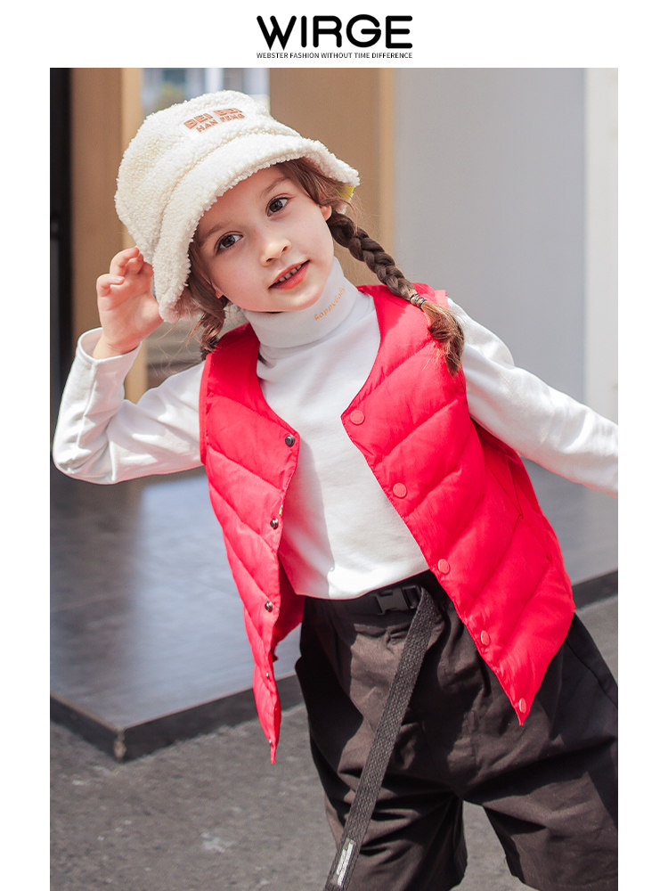韦氏正品童装儿童羽绒马甲男女童纯色白羽绒保暖马夹薄款羽绒背心,淘宝优惠券,粉丝福利购,淘宝优惠卷