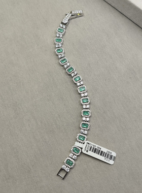 网球链排钻闪钻彩色锆石水晶手链