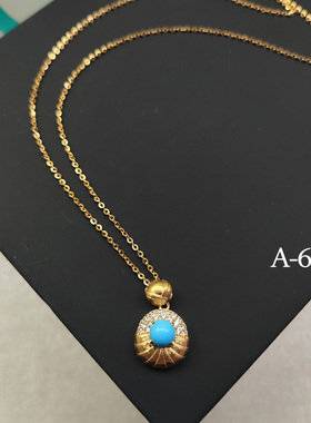 KIARA彩色闪钻锆石项链短链925银