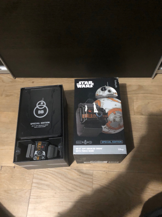 现货Sphero BB-8/BB-9E星战遥控智能机器人战损版原力手环套装-图2