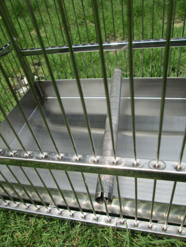 鸟笼子笼抽屉式洗澡笼画眉鸟八哥鹩哥冲凉笼送加食器鸟用具不锈钢,淘宝优惠券,粉丝福利购,淘宝优惠卷