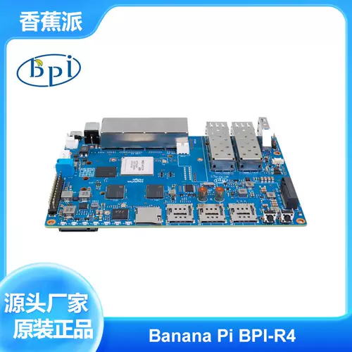 Banana Pi BPI-R4 Высокопроизводительный совет по разработке маршрутизатора с открытым исходным кодом, поддерживает 2 SFP