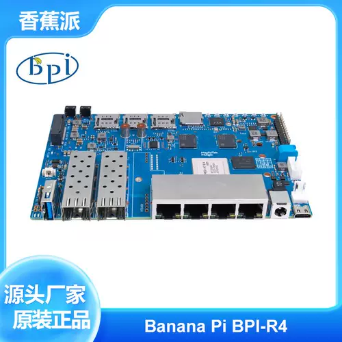 Banana Pi BPI-R4 Высокопроизводительный совет по разработке маршрутизатора с открытым исходным кодом, поддерживает 2 SFP