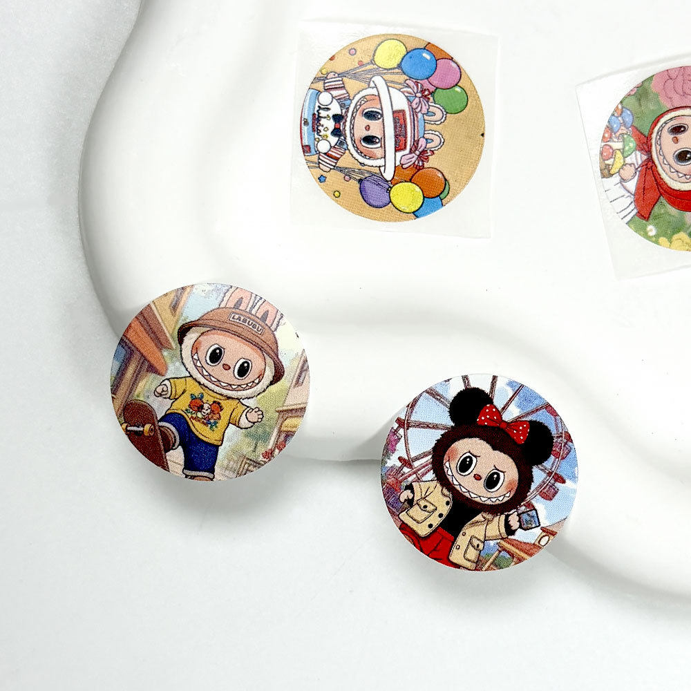 卡通可爱拉布布贴纸儿童奖励labubu贴纸装饰小红书手账贴封口贴画,淘宝优惠券,粉丝福利购,淘宝优惠卷