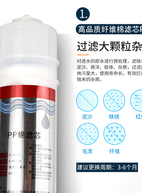 一体套装直饮箱式壁挂净水器滤芯