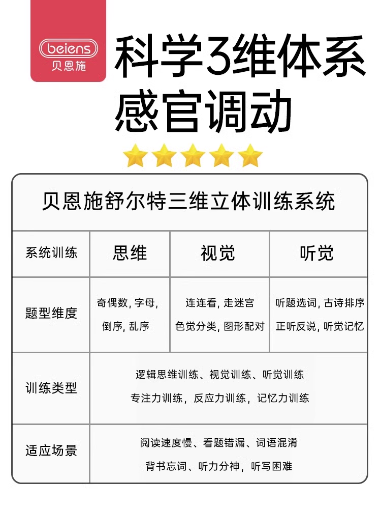 贝恩施舒尔特方格训练机智能专注力提升儿童学习趣味益智启蒙机 - 图3