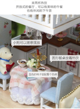 成品DIY小屋新西兰皇后小镇手工拼装创意豪华别墅房子情侣送玩具