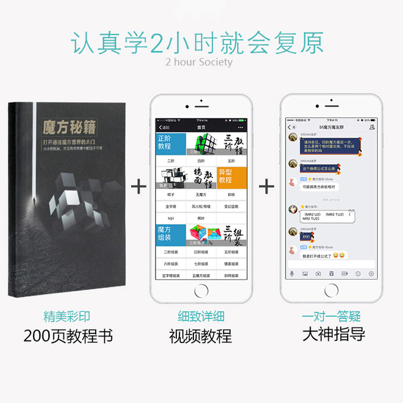 三四五六七阶异形玩具金字塔镜面入门魔方秘籍CFOP公式说明教程书-图0