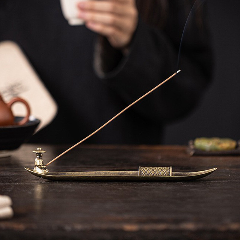 渔翁垂钓线香香插香座室内家用熏香炉沉香檀香香薰底座茶桌摆件,淘宝优惠券,粉丝福利购,淘宝优惠卷