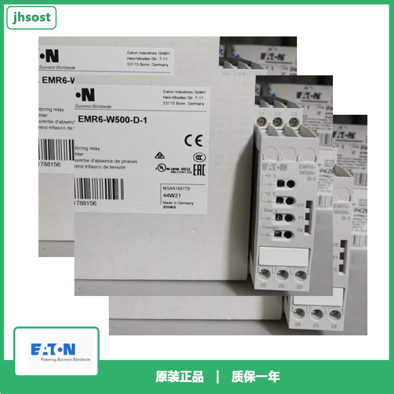 EATON伊顿穆勒相位监控继电器 EMR6-W500-D-1替代EMR4 5-W500-1-D