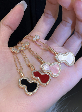 明星同款葫芦吊坠项链