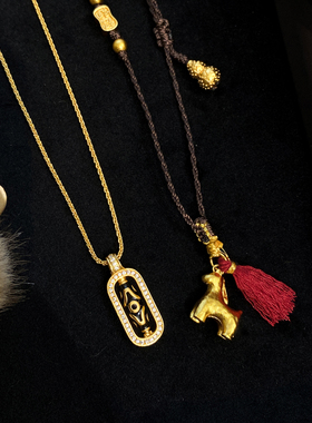 古法手工六眼天珠珐琅项链