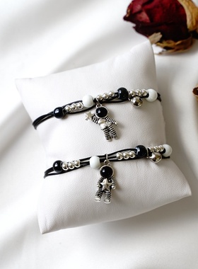 2026时尚日韩时尚简约太空人手链男女 潮个性ins气质休闲简约百搭