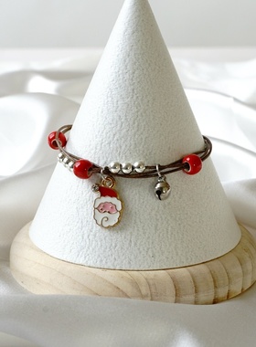 2026时尚欧美流行新款圣诞节手链女圣诞老人雪人糖果送朋友礼物手