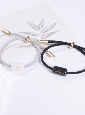 2026时尚怦然心动陶瓷手链 情侣一对首饰韩版学生简约手绳送男友