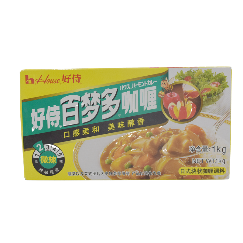 好侍爪哇风味咖喱块百梦多原味日式咖喱970g商用咖喱鸡肉饭调料-图1