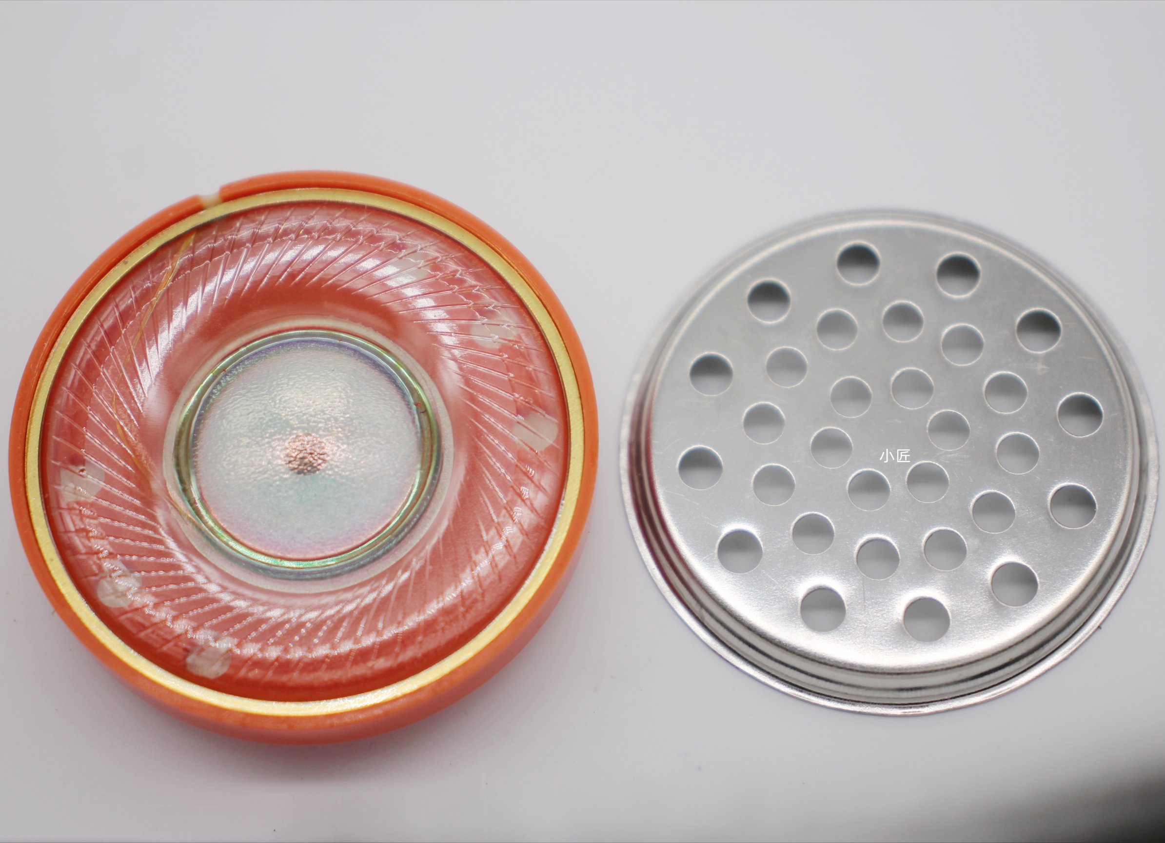 40MM头戴耳机单元50MM喇叭面盖单孔耳机线喇叭头盔专用喇叭保护盖改装摩托头盔蓝牙 V9S V8S V9X DIY耳机配件 - 图0