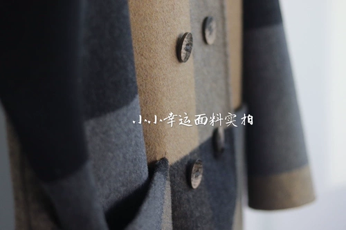 Демисезонное двусторонное кашемировое длинное шерстяное шерстяное пальто