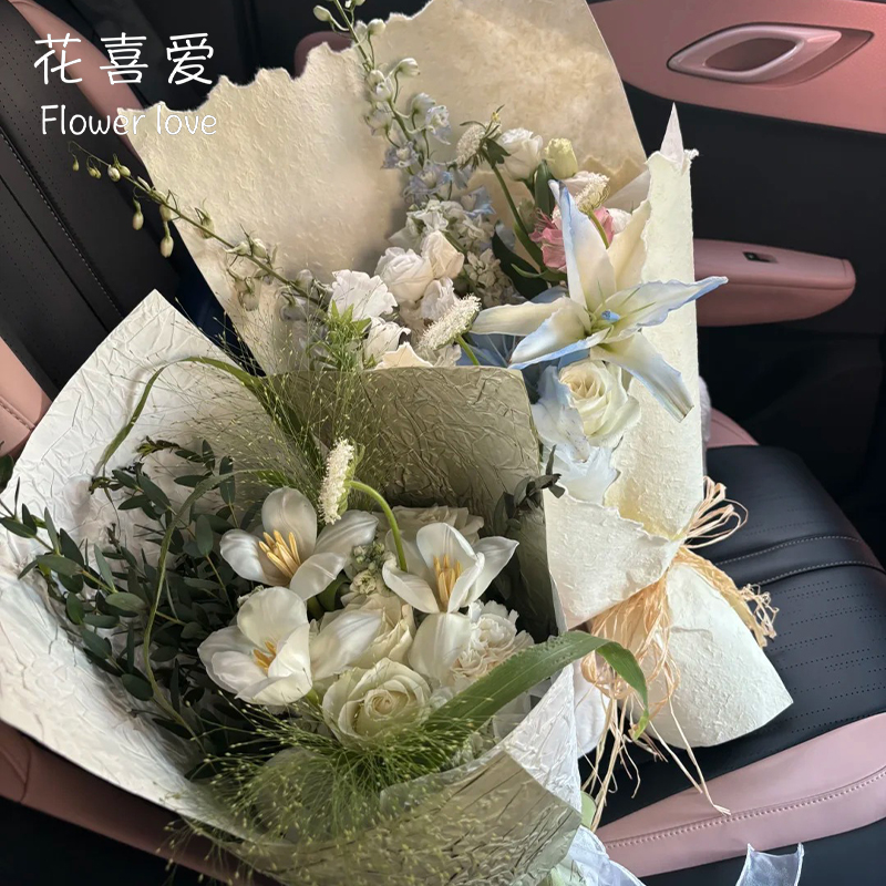 花喜爱网红手撕东巴纸加厚包花纸防水特种艺术纸网红纸鲜花包装材 - 图1