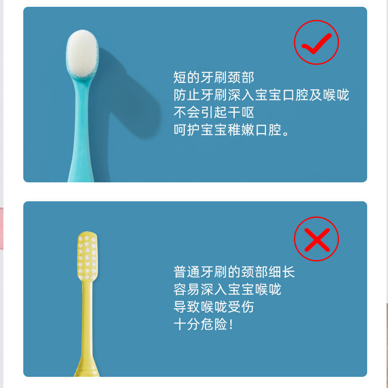 宝宝儿童软毛牙刷万毛超细0-1-2-3-5-6岁以上婴幼儿一岁半乳牙刷