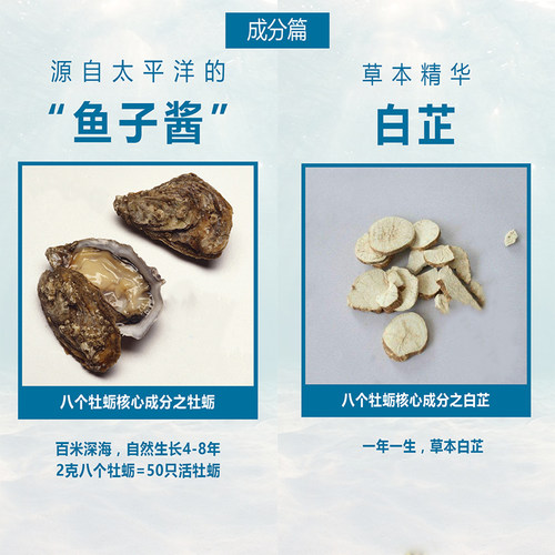 官方自营】宫延楼八个牡蛎白芷粉8衡欣多肽冲剂宫廷楼男女蜜儿堂 - 图0