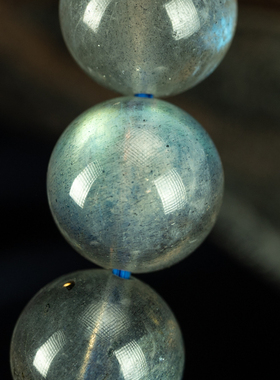 天然斯里兰卡冰种蓝月光石手链