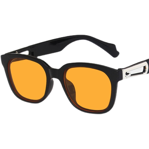 Модные ретро брендовые солнцезащитные очки на солнечной энергии, в корейском стиле, популярно в интернете, защита от ультрафиолета