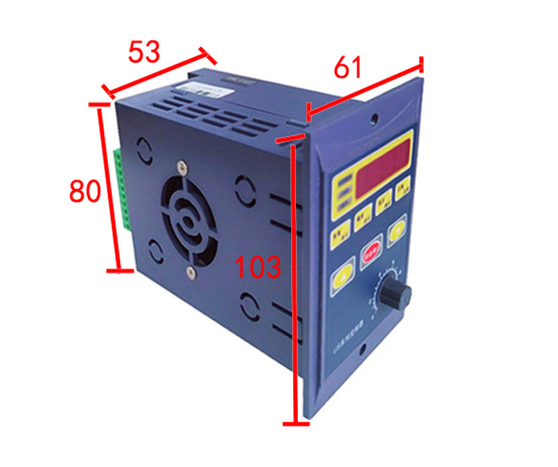 电机变频器US小型0.75KW单相输入三相220V输出和通用型三相380V - 图2