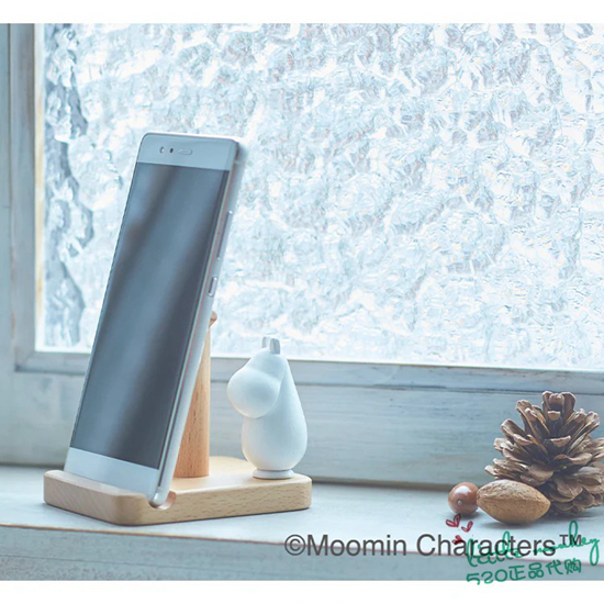 日本代购 Moomin精灵姆明 可爱天然木制小物收纳手机支架手机托 - 图2