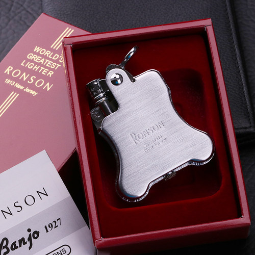 朗森RONSON老式煤油黄铜打火机班卓琴创意葫芦形R01个性创意送礼 - 图1