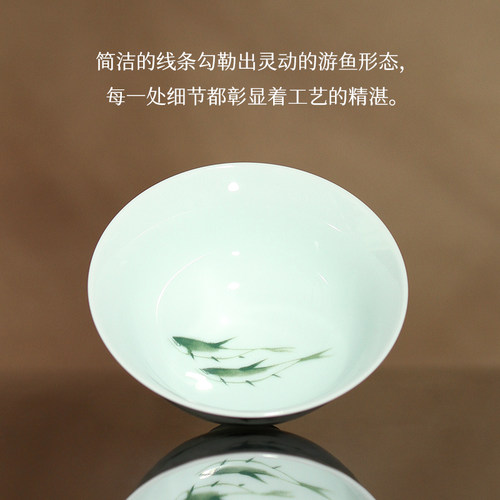 中国台湾省三希堂游鱼响杯祥杯（会唱歌的杯子）茶杯个人杯主人杯 - 图2