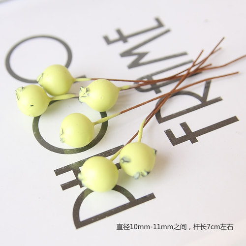 永生花礼盒车挂花环制作配件配材仿真蓝莓果小红果杨梅果圣诞装饰 - 图1