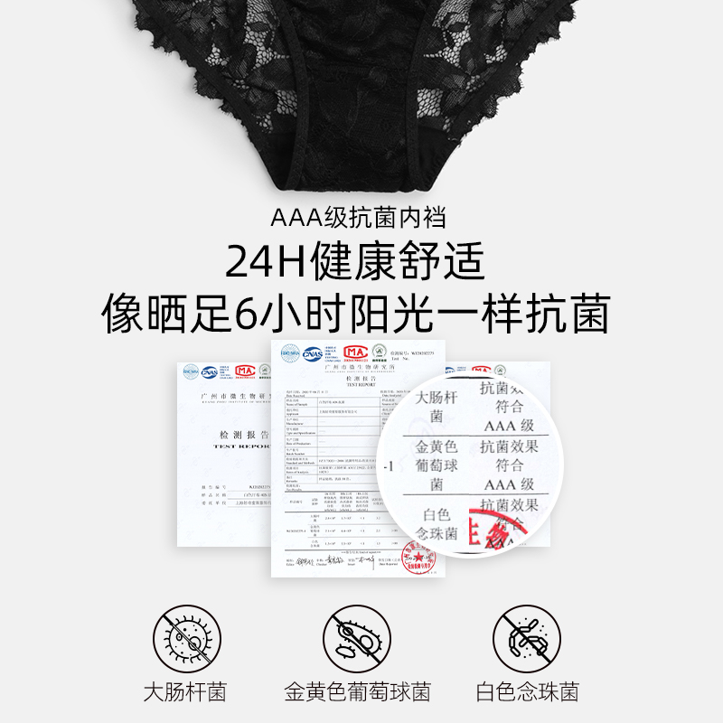 好奇小姐蕾丝内裤女生夏季薄款性感内裤女士新款爆款时尚抗菌纯欲-图3