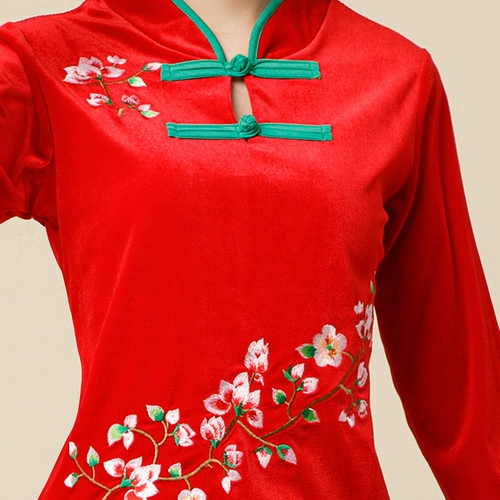 Демисезонный бархатный комплект, лонгслив, костюм, осенний сезон