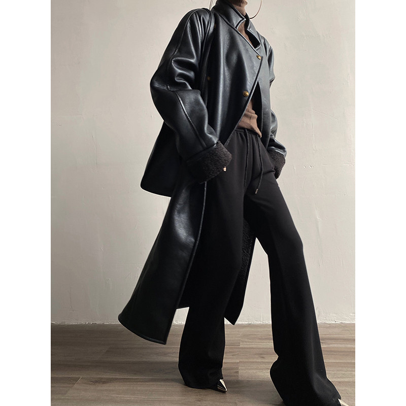 AcupStudio江右上高级感羊羔毛长款加厚皮衣女冬皮毛一体风衣外套,淘宝优惠券,粉丝福利购,淘宝优惠卷