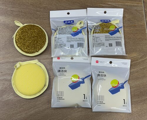 清清美2896海绵块洗碗布擦厨房用刷钢丝球抹布10个包邮 - 图3