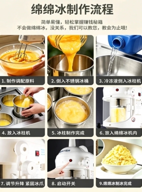 商用冰柱机绵绵冰机冰砖机刨冰机