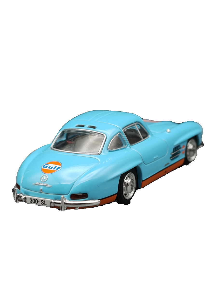 海湾石油 Seeker 1:64 奔驰300SL GULF 收藏礼品合金汽车模型 - 图3